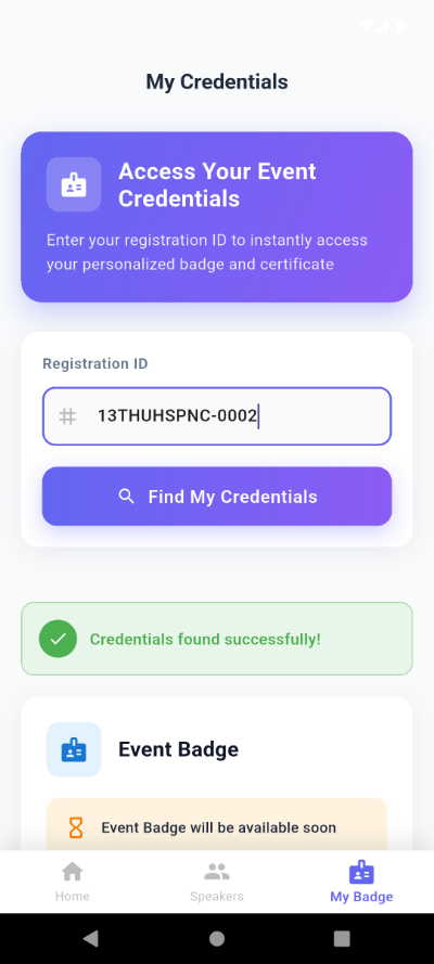 Dubai CME app — credentials & certificates